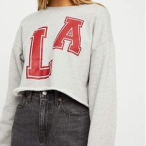 Free People Daydreamer LA cutoff sweatshirt